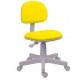 Cadeira Secretria Giratria Gaudi Amarela Base Cinza